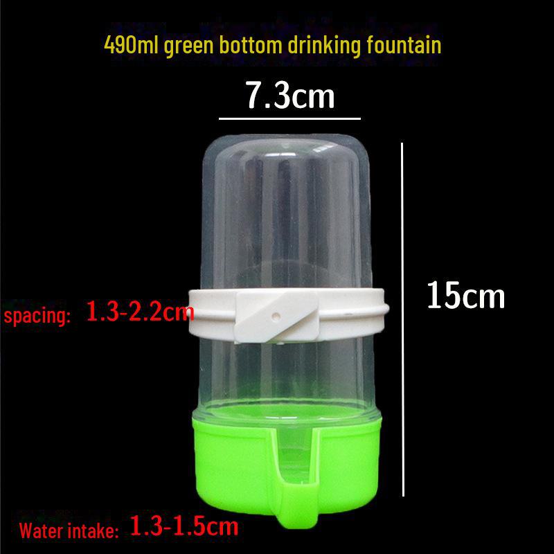 Automatic Bird Water and Feed Dispenser for Large Parrots and Mynahs