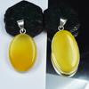 Yellow Onyx Gems Pair 136 Ct Oval Natural Pendant 925 Sterling Silver CERTIFIED Mmyh-327-k