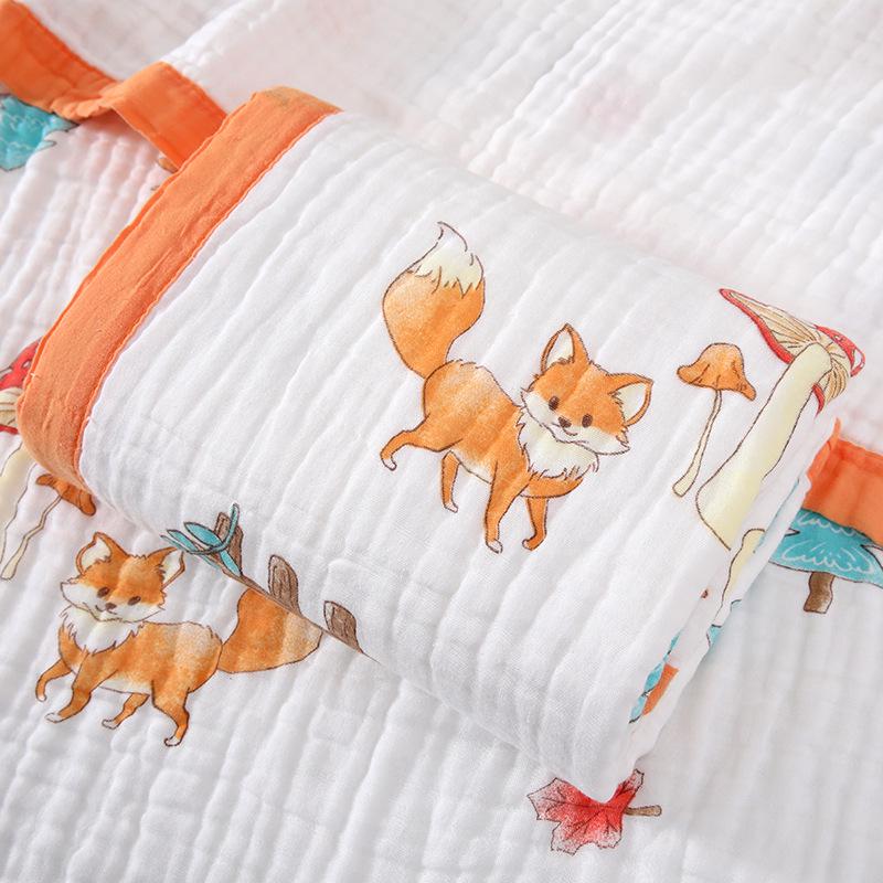 Soft Cartoon Baby Bath Towel: Pure Cotton, Skin-Friendly, All-Season, Universal Fit