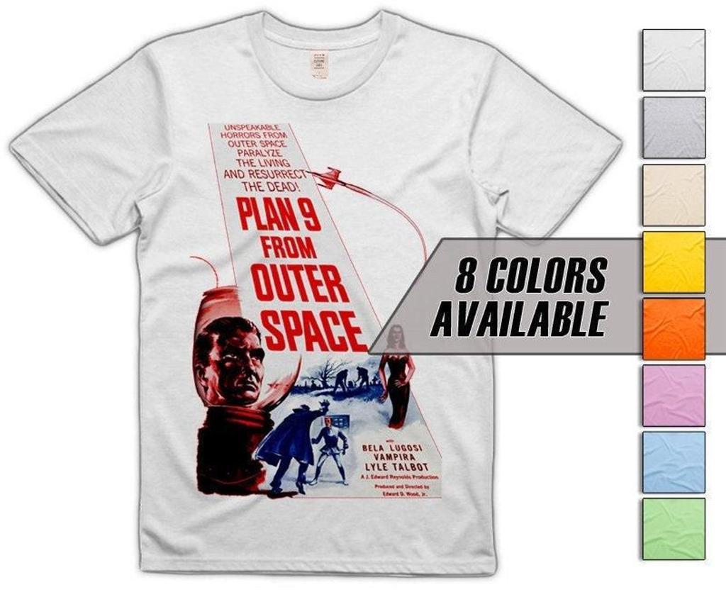 Plan 9 from Outer Space V12 (Vampira) Men's T-Shirt all sizes S-5XL 8 Colors available