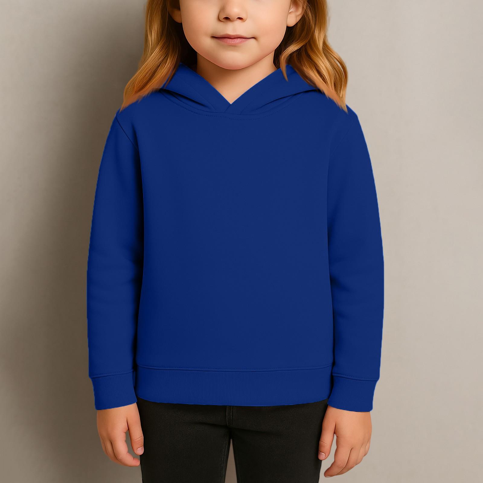 

Детские толстовки с капюшоном, свободная однотонная спортивная рубашка с капюшоном, модная спортивная рубашка 120