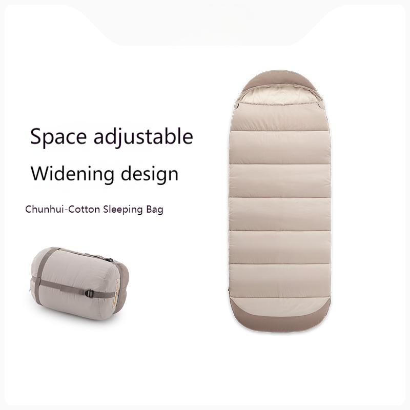 Camping Down Cotton Sleeping Bag Adult Thickened Cold-proof Autumn and Winter Outdoor Equipment Tent Sleeping Bag