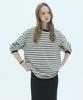 Leikeuseutyudio Mellow Stripe Oversized Sleeve T-Shirt - Black