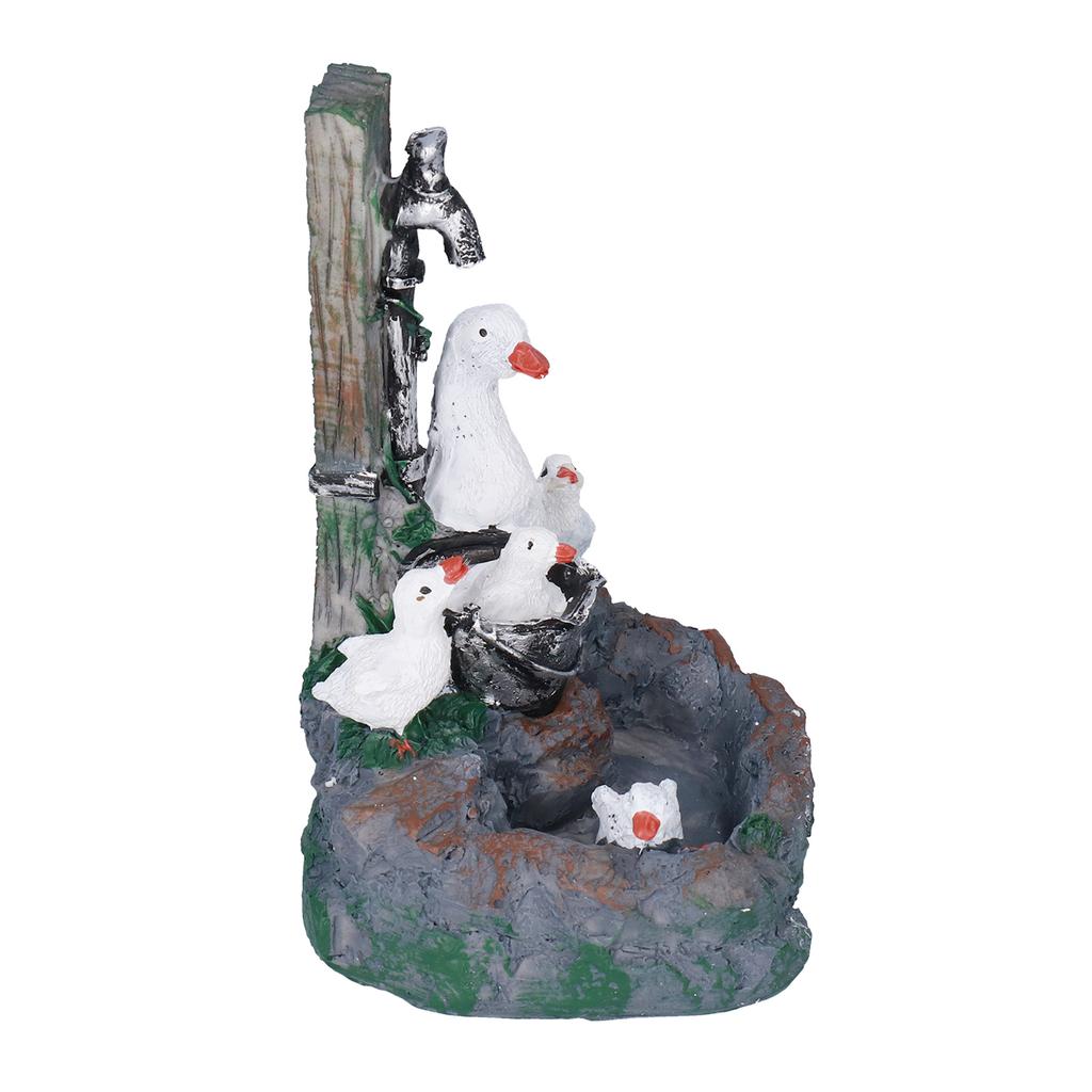 Garden Duck Family Statue Originality Resin Sculpture Ornament Decoration for Yard Patio Fountain