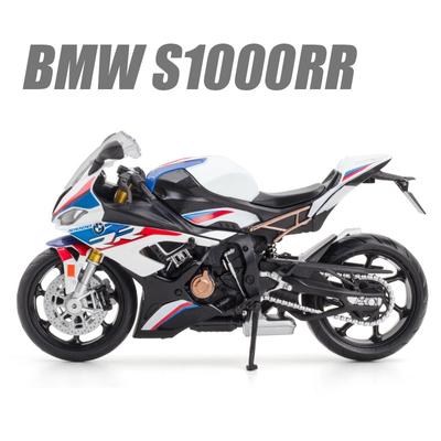 1/12 Motocykl BMW S1000RR Zabawka RMZ City Odlew Metalowy Model Wyścigowy Super Sport Miniaturowa Kolekcja Prezent Dla Chłopca Dzieci