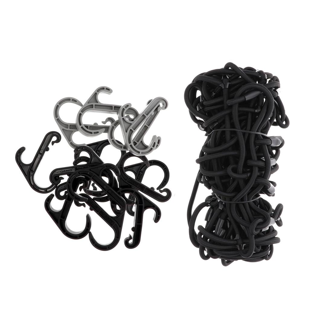 Carmate inno Cargo Net 100 x 130 8 mm Extra Thick IN833 LL, cm, Diameter, Rubber,