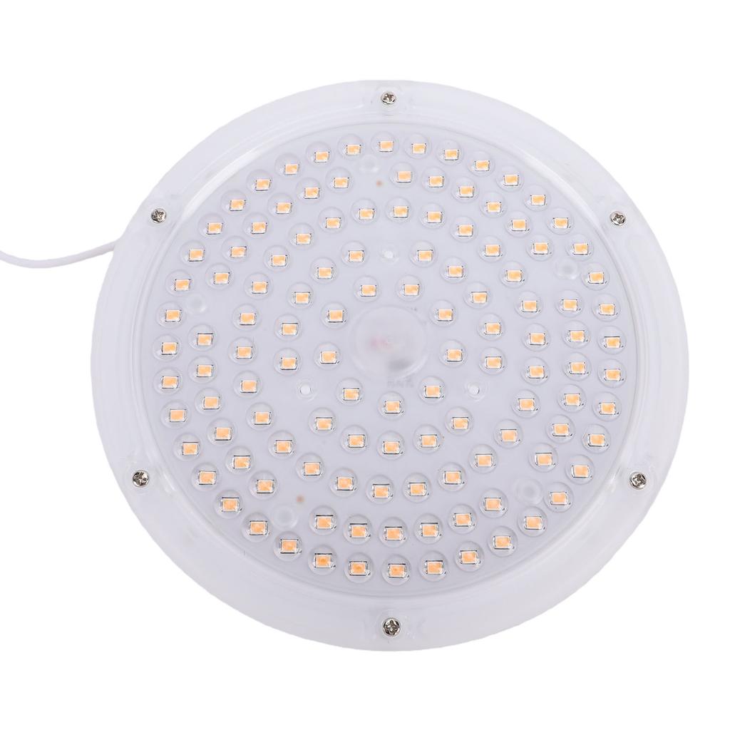 Plant Grow Light White 120 Beads 8W Full Spectrum Hanging Growing Lamp with 2H 4H 8H Timer 4 Dimmable Levels for Indoor