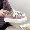 Fashion High on Platform Women's Canvas Shoes Comfortable and Elegant Korean Daily Routine Quality Y2k Fashion Walking Ladies Footwear
