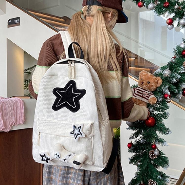 Aesthetic Backpacks for Girl Lovely Stars Backpacks Large Capacity Casual Daypacks Travel Rucksack Student School Bag