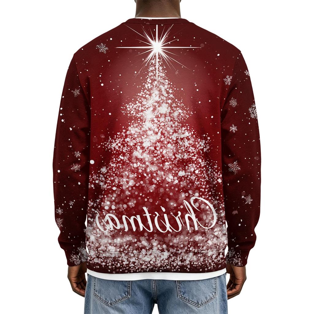 Sweat-shirt à col rond de Noël pour homme