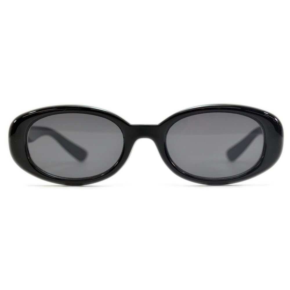 Sunglasses for Men and UV Fashion Oval Kurt Ratata [MERRY PLEASURE] Women, Protection, Glasses, Shape, Cobain, Nirvana, Sunglasses, CLEAR.GRAY×SMOKE