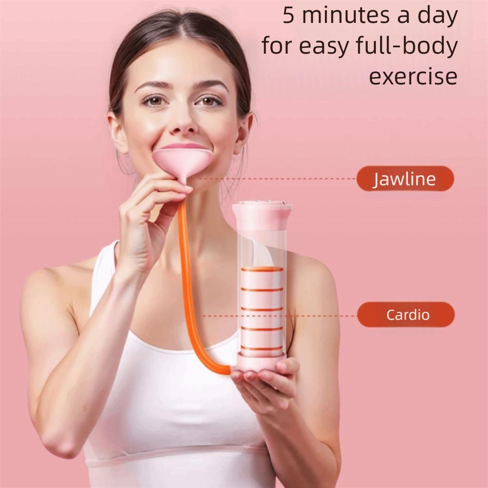 Ergonomic Design Breathing Dumbbell Trainer Breathing Training Device  Men/ Women