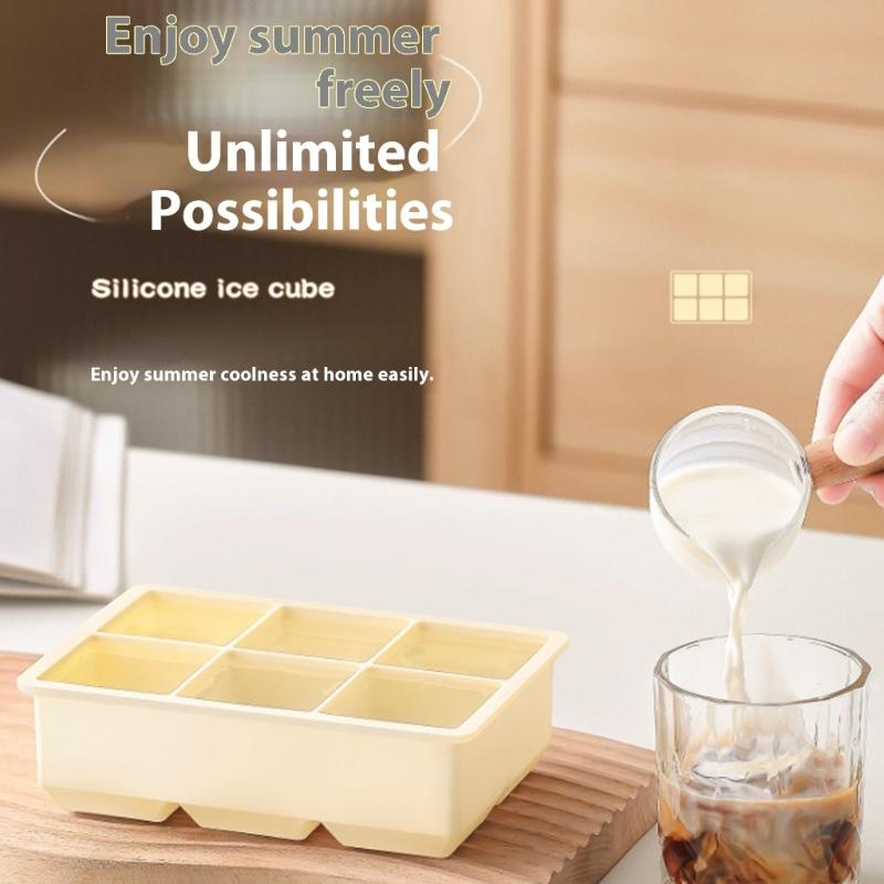 Food Grade Silicones Large Ice Cubes Molds With Easy Removal Design For Homemades Drink Cocktails And Freeze Dessert