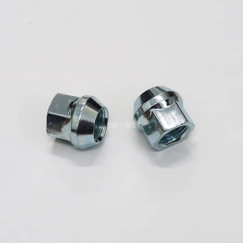 M14 x 1.5 Wheel Nut Thru Type Silver 24pcs