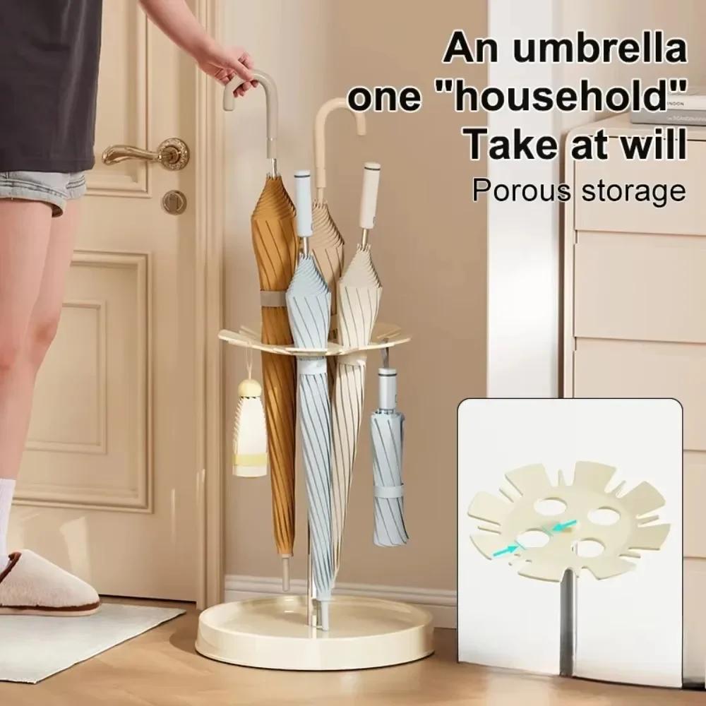 Umbrella Storage Rack Living Room Large Capacity Umbrellas Bucket Sturdy and Stable Behind Door Floor Type Rain Gear Shelves