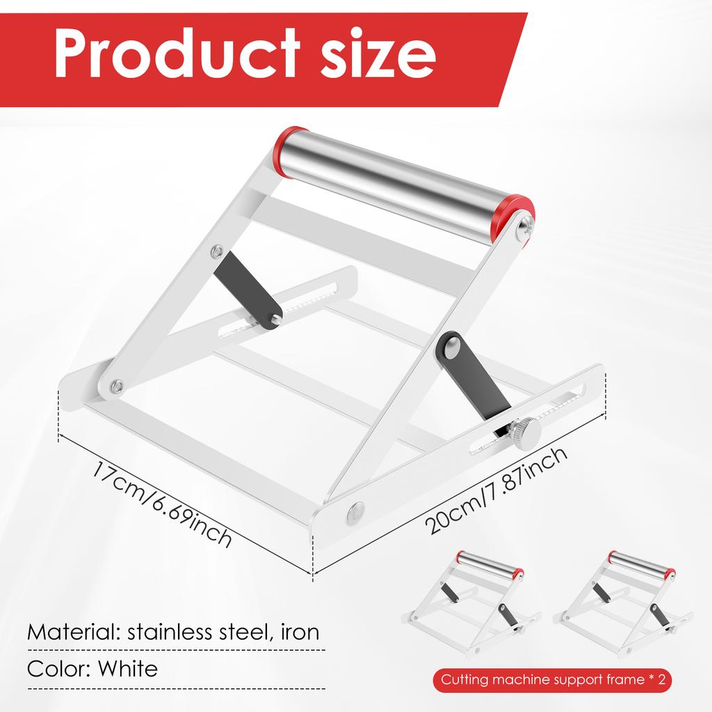 1/2Pcs Cutting Machine Support Frame Foldable Table Saw Support Stand 55-135mm Height Adjustable Cutting Machine Material Holder