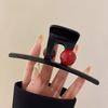 Kunststoff Rote Haarklammer Damen Mädchen Groß Geometrisch Acryl Krabbe Haarspange Elegant Haarspangen Clip Weibliche Mode Haaraccessoires