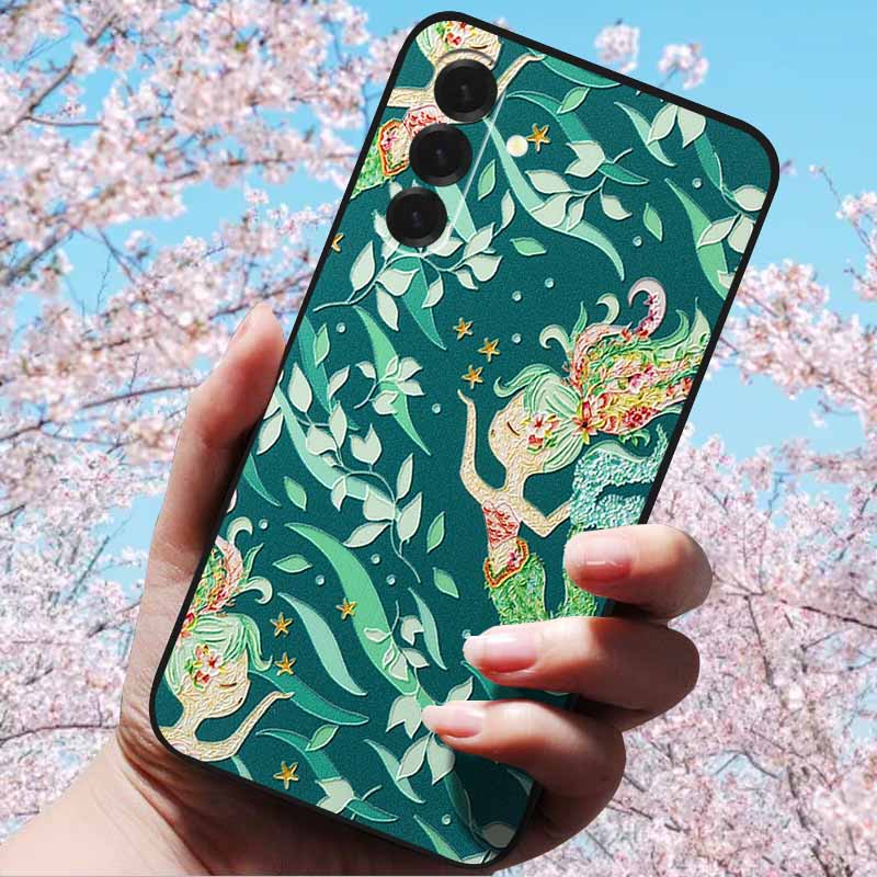 3D Relief Embossed Retro For Galaxy A17 5G Case Soft Silicone Back Cover Cases For SAMSUNG Galaxy A17 A17 5G 3D TPU Relief Cases