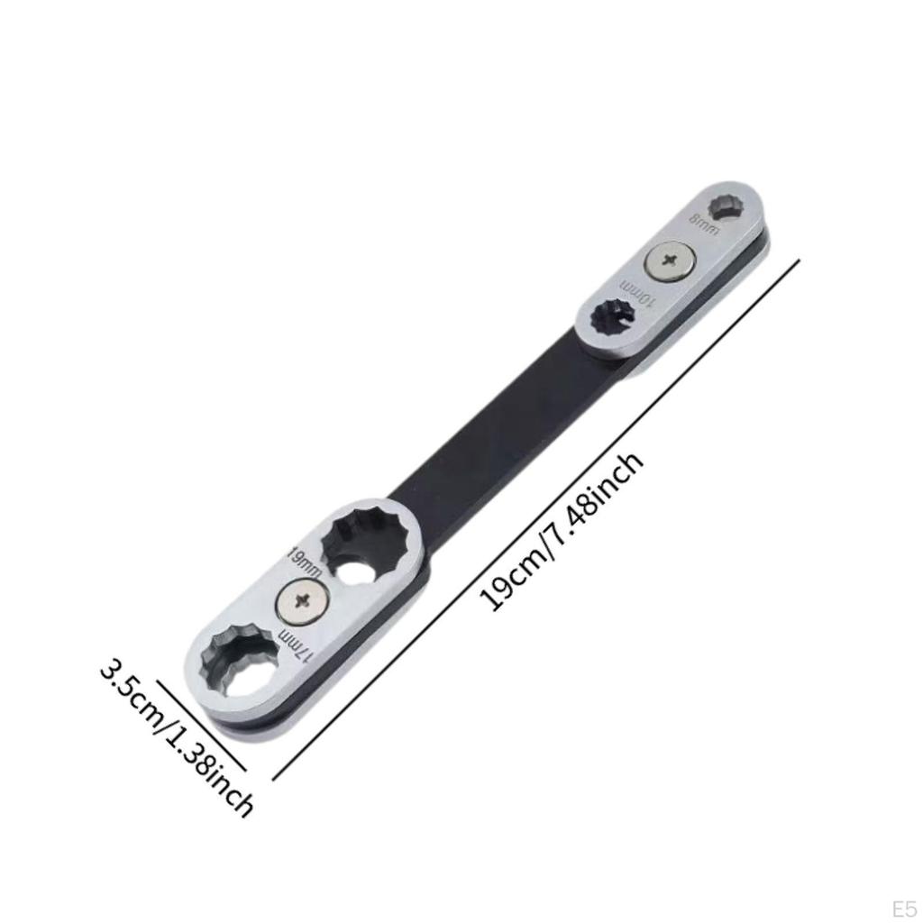 Rotating Wrench ,Adjustable Spanner ,Hand, Ergonomic Versatile Car Repair Tool Universal 8 In 1 for