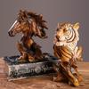 Eye Catching Resin Lion Statue Desk Decors Fine Craftsmanships Decorations