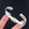 Sterling Silver Bronzite Stone Birthday Mother Unique Engagement Bangle Jewelry