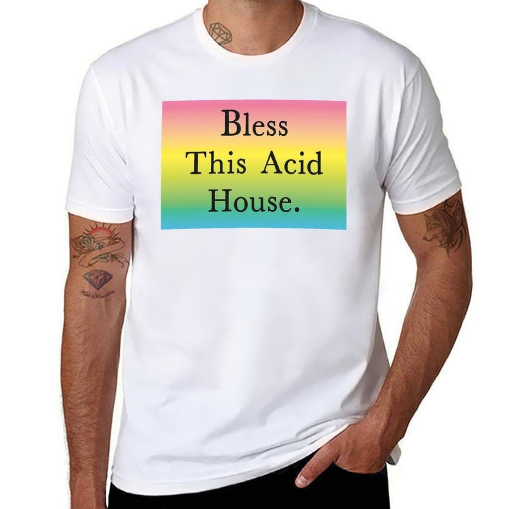 Bless This Acid House T-Shirt Cotton T Shirt Man Man T Shirts High Quality Luxury Brand Printed T Shirts for Man T-Shirt