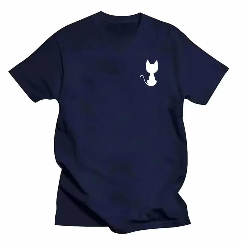 

2025 summer Cat Print T Shirt Summer Sport Jogging Top Short Sleeve Outdoor Fashion T Shirt Loose Soft Shirt Casual Tees S