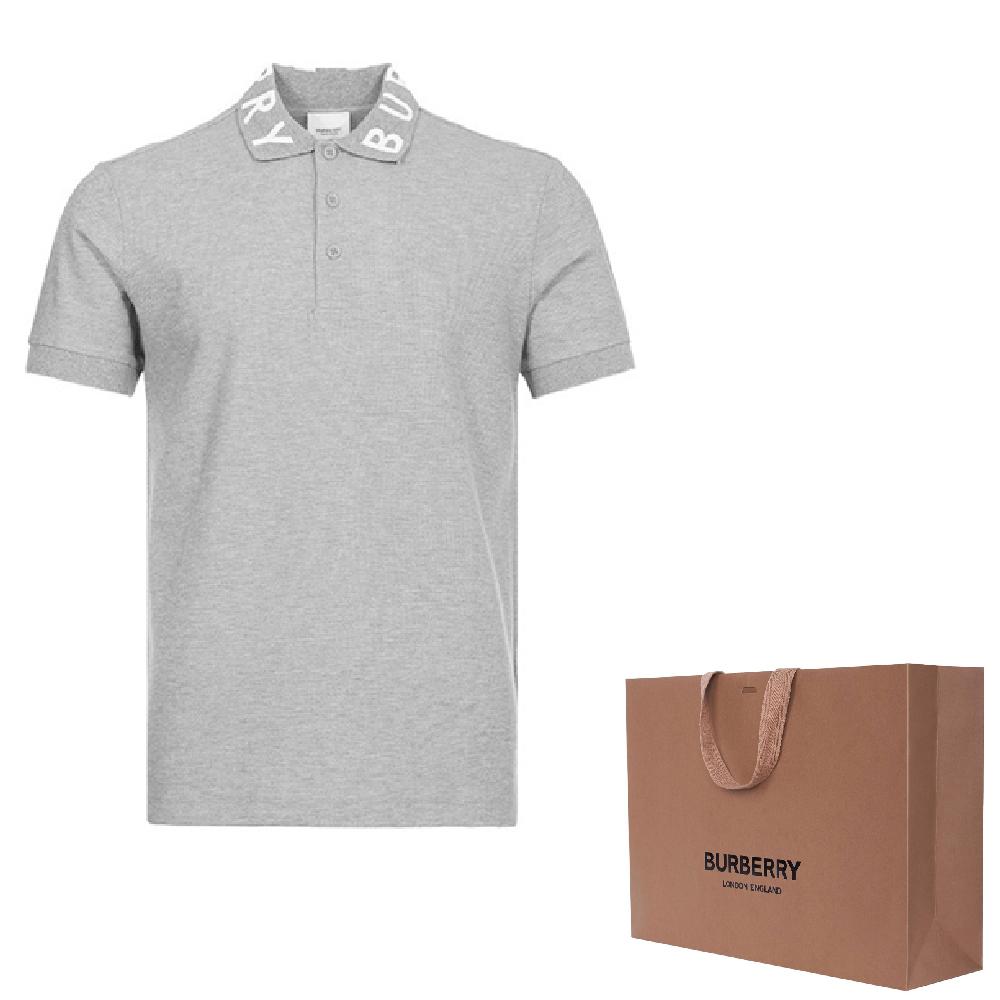 Burberry Ryland Collar Logo Polo Grey 80135011