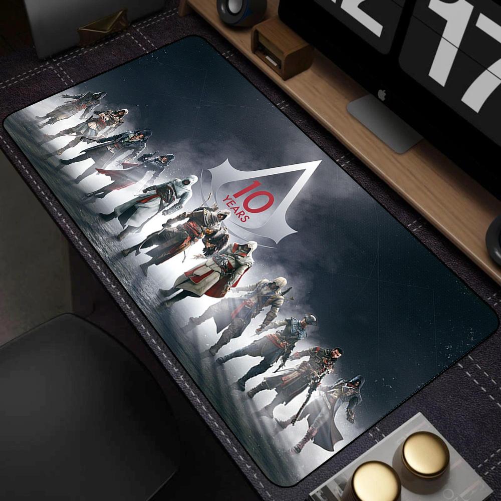 Tappetino Mouse A-assassin S Creed Mousepad Anime PC Gaming Setup Accessori Tavolo Computer Scrivania Gamer Tappetino Tappetini Grandi Ufficio Tappetini XXL