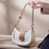 Women's Bag 2024 New Summer Niche Fashion High-End Color-Block Saddle Bag for Daily Commuting, Shoulder and Crossbody Bag