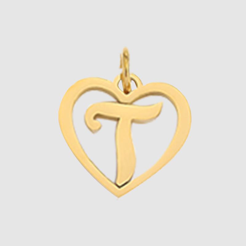 eManco English Alphabet Pendants: Stainless Steel Jewelry Accessories for DIY Projects.