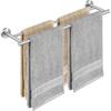 SUS 304 Stainless Steel Wall Mount Towel Holder Household Double Towel Rod Bathroom Rustproof Towel Rack