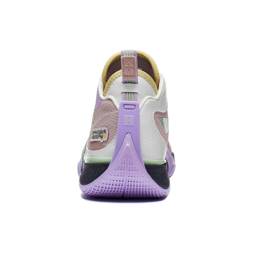 Li Ning Wade Shadow 5 Cushioning Slip Resistant Low Top Basketball Shoes Men's Umber White ABPT053-8