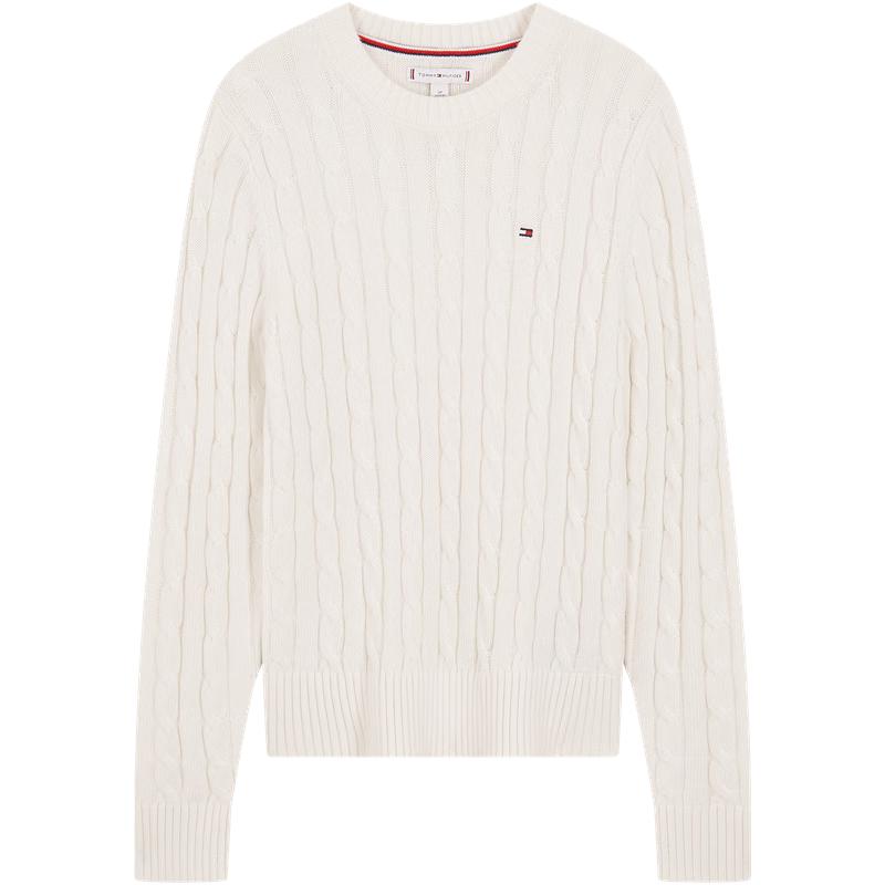 Tommy Hilfiger Women's 2025 A/W Cable Knit Wool Blend Sweaters & Cardigans