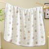 Baby Gauze Bath Towel Neonatal Class A Six-Layer Cartoon Printing Bag Quilt 110 * 110 Water-Absorbing Children'S Blanket