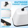 2 Pack Easy Installation AntiFreeze Faucet Protectors Foam Texture Insulation Cover for Cold Weather Outdoor Use