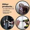 BHBL Childproof Safety Lock for Interior Door,Snap on Door Lock Child Proof Door Lock,for Toddlers,Cats & Dogs for Parents A