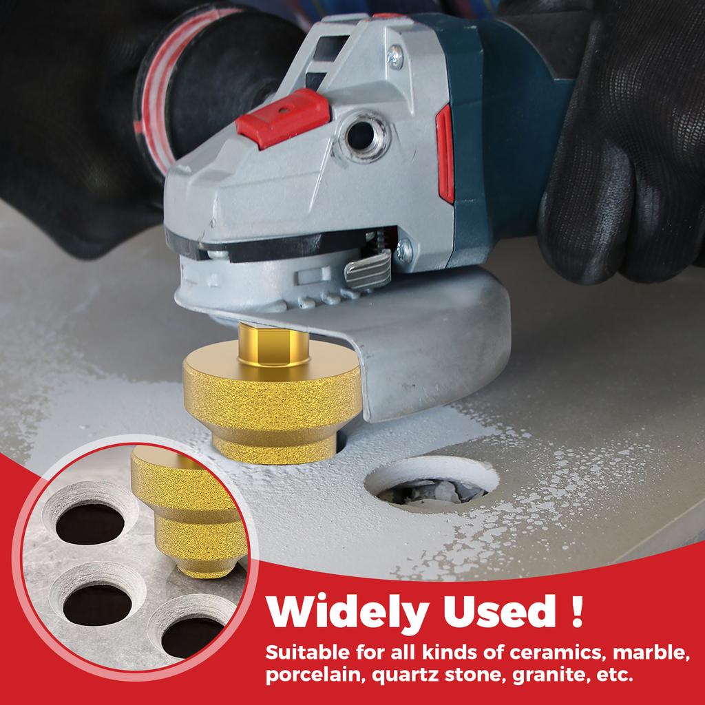 1/2PCS Step Drill Bit Sturdy Diamond Brazed Beveling Chamfer Bits Precision Cutting Multi Layer Hole Opener Wear for Metal Wood