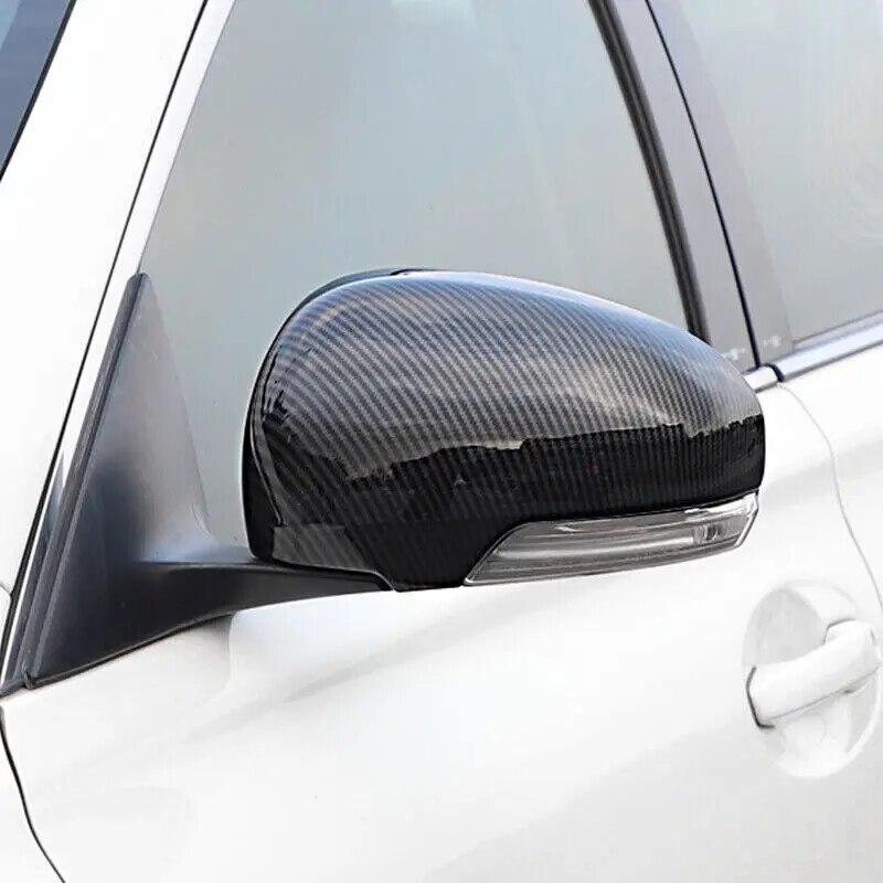 For Toyota Prius 2009 2010 2011 2012 2013 Rearview Side Mirror Cover Wing Cap Car Exterior Door Rear View Case Trim Carbon Fiber