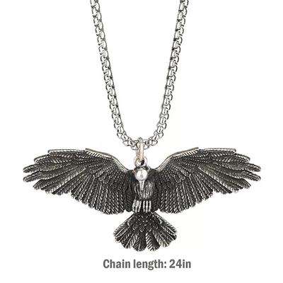 Simple Crow Raven Eagle Men'S And Women'S Pendant Necklace Gift