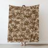 Camouflage color Gilly suit Voldemort Flannel Blanket Military camouflage printed Blankets for Home Car Camping Nap all  seasons
