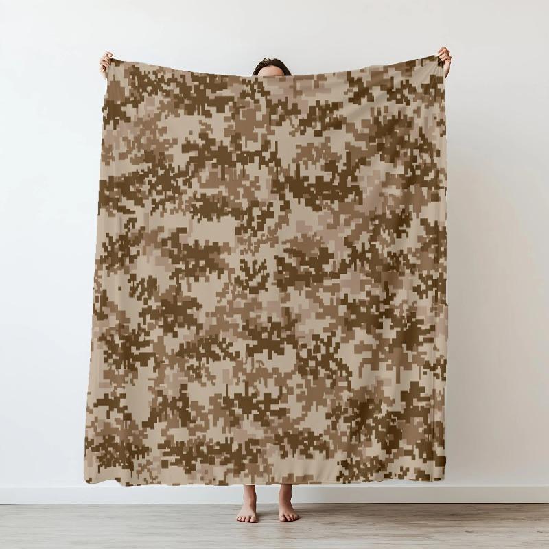 Camouflage color Gilly suit Voldemort Flannel Blanket Military camouflage printed Blankets for Home Car Camping Nap all seasons