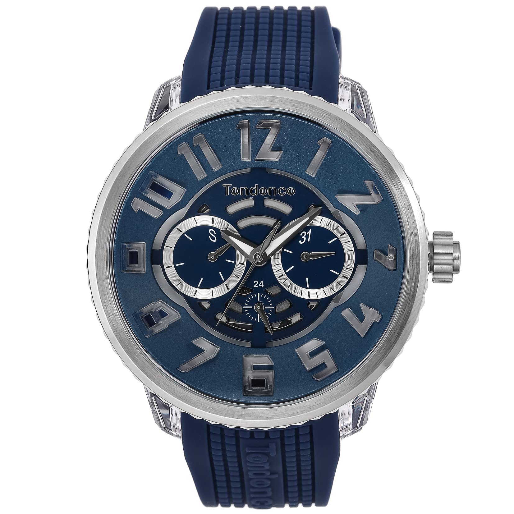 

Часы FLASH Navy Dial Polycarbonate Mineral Glass Quartz 51MM Watch TY561006 Blue [Tendence] Мужские [Товар]