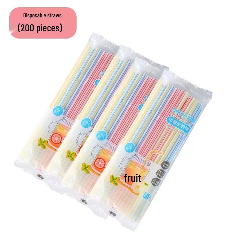ZISIZ Food Grade Disposable Drinking Straws
