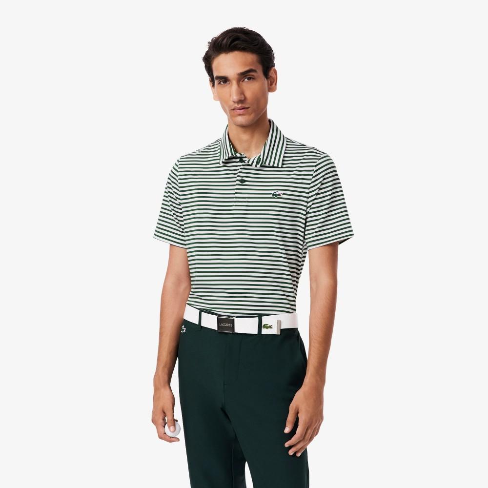Lacoste Men's Golf Striped Short-Sleeve Polo Shirt DH7418-55N291