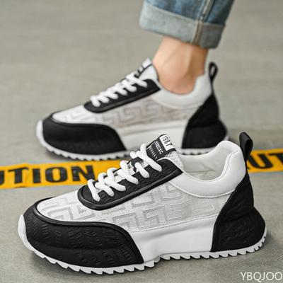 New Fashionable High End Spring and Autumn Thick Soled Height Increasing Breathable Trendy Versatile Men's Casual Sports Shoes
