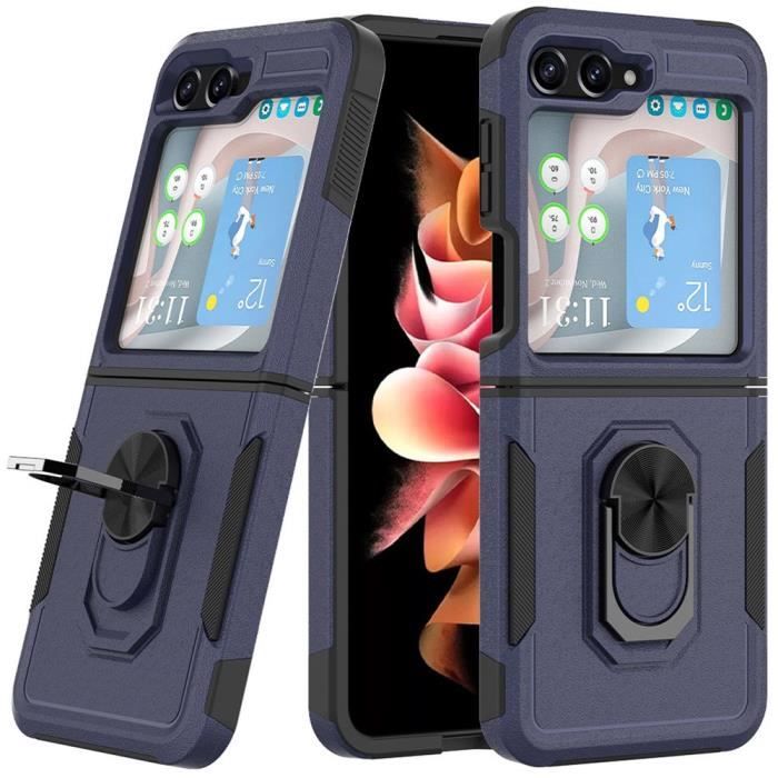 Coque pour Samsung Galaxy Z Flip 6 - Protection Renforcée Antichoc Anti-Rayures Bleu Marine