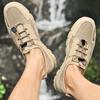 High-quality Men Sneakers Summer Mesh Breathable Casual Walking Shoes Lace-Up Flat Comfort Walking Running Shoes Tennis Shoes