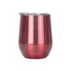 Stainless Steel Wine Cup 12oz Double Layer Eggshell Cup Rainbow Paint Gradient U Shaped Beer Mug