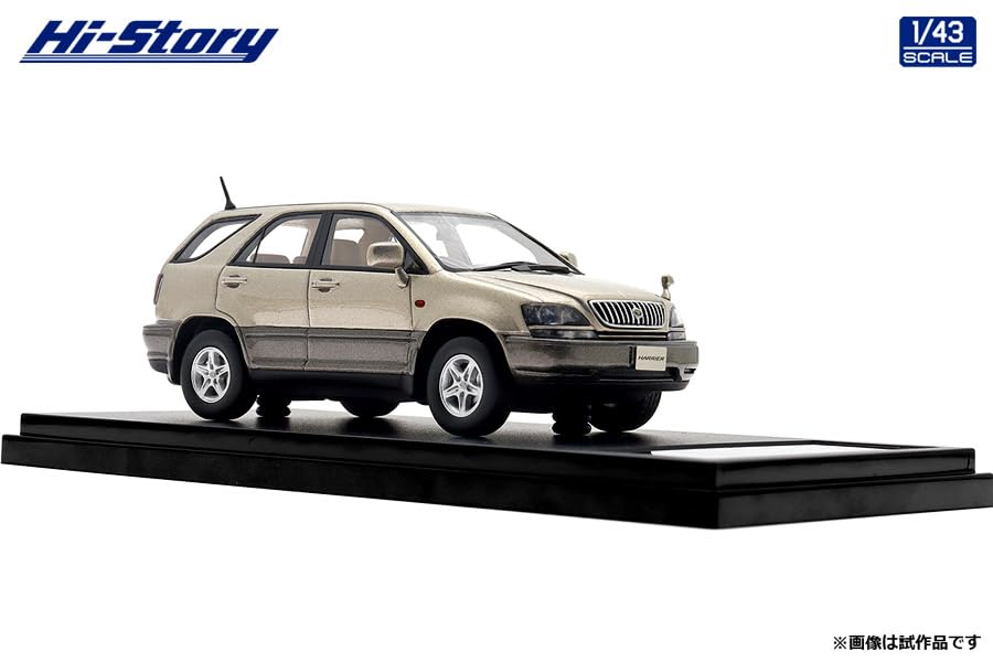 Hi Story Toyota Harrier FOUR G Package Třpytivě zlatá metalíza Hotový model 1/43 3.0 (1997)